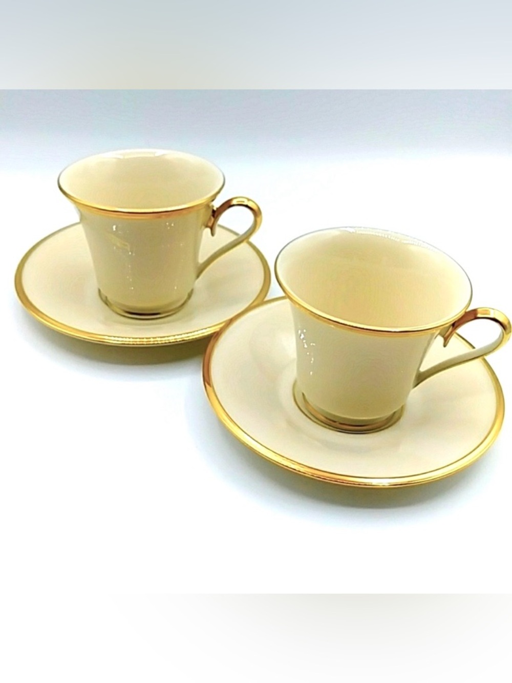 COPY- 2 Lenox Eternal Cup & Saucer Sets. USA